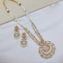 Lucentarts Jewellery Traditional Polki Kundan and Meenakari Touch Necklace Set