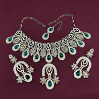 Lucentarts Jewellery Classic Crystal Stone Necklace Set