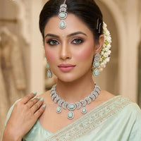 Lucentarts Jewellery Sparkle Crystal And Austrian Stone Designer Necklace Set