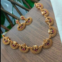 Lucentarts Jewellery Elegant Pota Stone Necklace Set