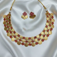 Lucentarts Jewellery Elegant Pota Stone Necklace Set