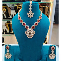 Lucentarts Jewellery Royal Polki Kundan Stone Necklace Set