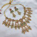 Lucentarts Jewellery Heritage Pota Stone And Pearl Necklace Set