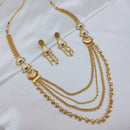 Lucentarts Jewellery Heritage Pota Stone And Pearl Necklace Set