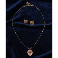 Lucentarts Jewellery Traditional Designer Austrian Stone Long Necklace Set