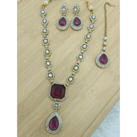 Lucentarts Jewellery Designer Crystal Stone Necklace Set