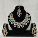 Lucentarts Jewellery Royal Look American Diamond Necklace Set