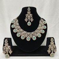 Lucentarts Jewellery Royal Look American Diamond Necklace Set