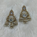 Lucentarts Jewellery Heritage Pota Stone And Pearl Dangler Earrings