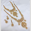 Lucentarts Jewellery Designer Pota Stone And Pearl Double Necklace Set