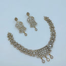 Lucentarts Jewellery Royal Look American Diamond Necklace Set