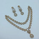 Lucentarts Jewellery  Designer Crystal Stone And Austrian Stone Necklace Set
