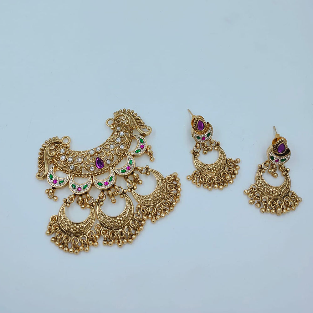 Lucentarts Jewellery Gorgeous Pota Stone And Pearl Pendant Set