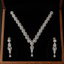 Lucentarts Jewellery Crystal Stone And Austrian Stone Necklace Set