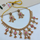 Lucentarts Jewellery Designer Pota Stone And Austrian Stone Pearl Necklace Set