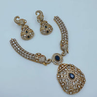 Lucentarts Jewellery Sparkling American Diamond Necklace Set for Women