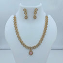 Lucentarts Jewellery Sparkling American Diamond Necklace Set for Women