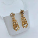 Lucentarts Jewellery Designer Pota Stone And Pearl Jhumki Earrings