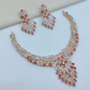 Lucentarts Jewellery Sparkling American Diamond Necklace Set for Women