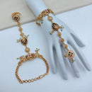 Lucentarts Jewellery Royal Look Pota Stone And Pearl Hand Harness