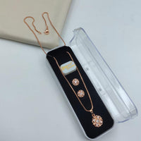 Lucentarts Jewellery Gold Plated Austrian Stone Chain Pendant
