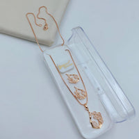 Lucentarts Jewellery Gold Plated Austrian Stone Chain Pendant