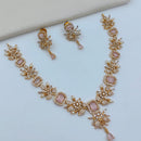 Lucentarts Jewellery Sparkling American Diamond Necklace Set for Women