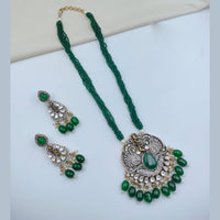 Lucentarts Jewellery Heritage Pota Stone Pearl And Beads Necklace Set