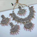 Lucentarts Jewellery Heritage Pota Stone Pearl And Beads Necklace Set