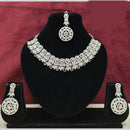 Lucentarts Jewellery Sparkling American Diamond Necklace Set for Women