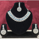 Lucentarts Jewellery Sparkling American Diamond Necklace Set for Women