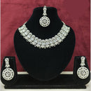 Lucentarts Jewellery Sparkling American Diamond Necklace Set for Women