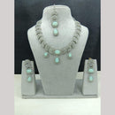 Lucentarts Jewellery Sparkling American Diamond Necklace Set for Women