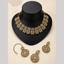 Lucentarts Jewellery Sparkling American Diamond Necklace Set for Women