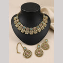 Lucentarts Jewellery Sparkling American Diamond Necklace Set for Women