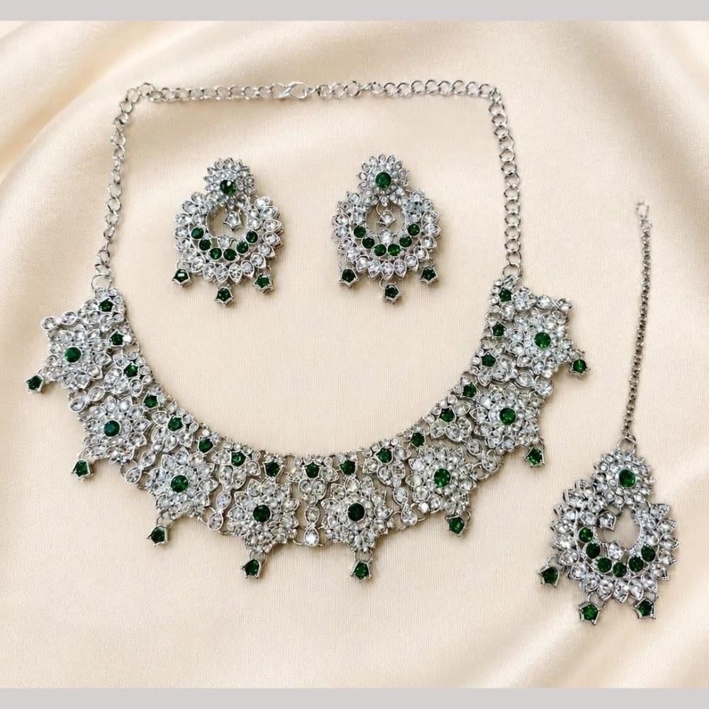 Lucentarts Jewellery Austrian Stone Necklace Set for Women