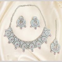 Lucentarts Jewellery Austrian Stone Necklace Set for Women
