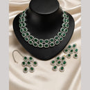 Lucentarts Jewellery Sparkling American Diamond Necklace Set for Women