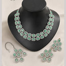 Lucentarts Jewellery Sparkling American Diamond Necklace Set for Women