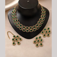 Lucentarts Jewellery Sparkling American Diamond Necklace Set for Women
