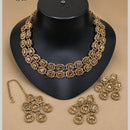 Lucentarts Jewellery Sparkling American Diamond Necklace Set for Women
