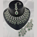 Lucentarts Jewellery Crystal And Kundan Stone Necklace Set for Women