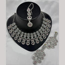 Lucentarts Jewellery Crystal And Kundan Stone Necklace Set for Women