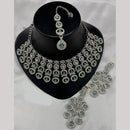 Lucentarts Jewellery Crystal And Kundan Stone Necklace Set for Women