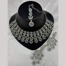 Lucentarts Jewellery Crystal And Kundan Stone Necklace Set for Women