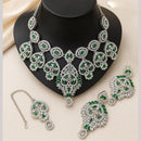 Lucentarts Jewellery Kundan And Crystal Stone Necklace Set for Women