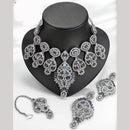 Lucentarts Jewellery Kundan And Crystal Stone Necklace Set for Women