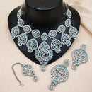 Lucentarts Jewellery Kundan And Crystal Stone Necklace Set for Women