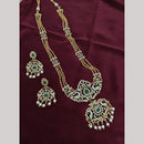 Lucentarts Jewellery Pota And Austrian Stone Long Necklace Set for Women