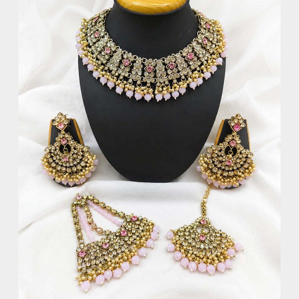 Lucentarts Jewellery Designer Austrian And Crystal Stone Necklace Set